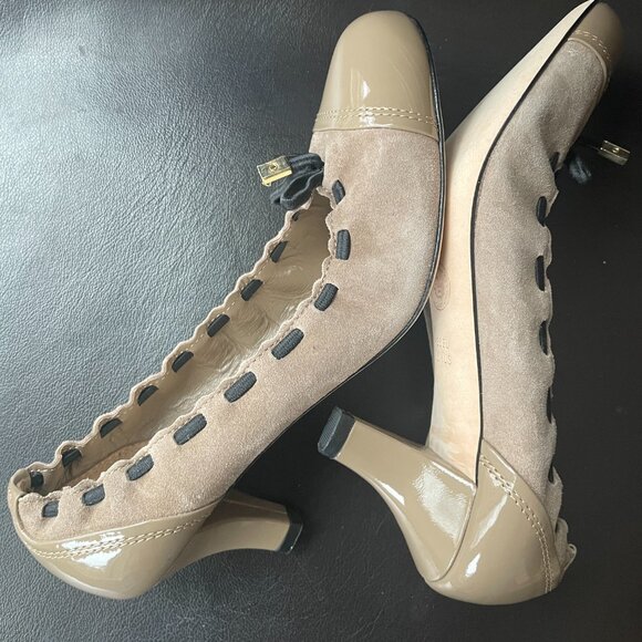 Bally High heel Styleflex pumps-Tan/Beige Made In Switzerland-5.5 - Picture 8 of 10